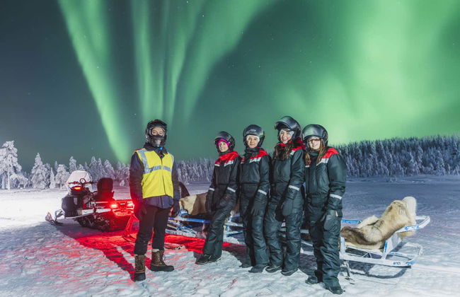 Paseo en trineo bajo la aurora boreal - Foto 4