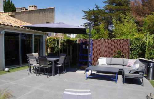 Superbe villa contemporaine vue mer dans résidence avec piscine et tennis - Foto 14