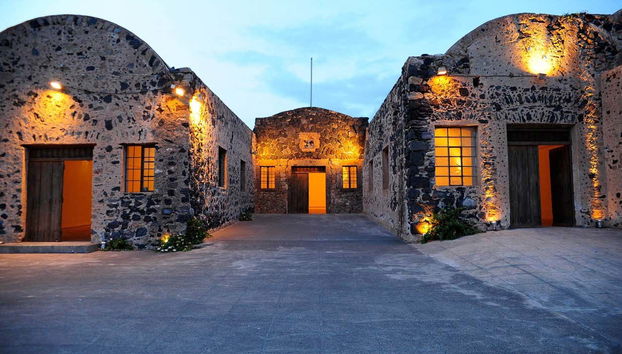 Strutture del Museo del Pomodoro, a Santorini