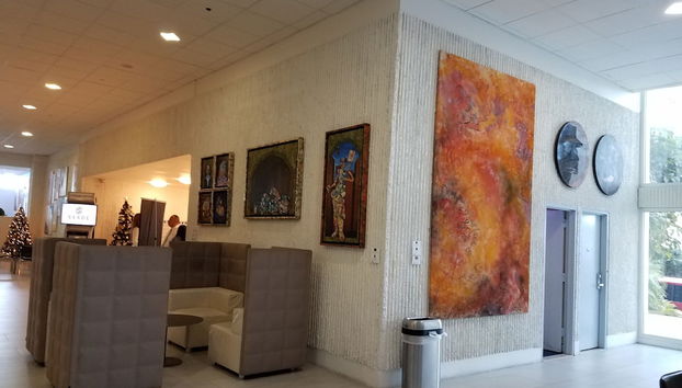 Coin salon dans le hall