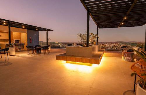 Estúdio Moderno no City House - Área de lazer com vista 360º e Piscina - Foto 6