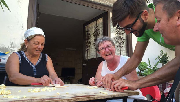 Preparado massa em Bari