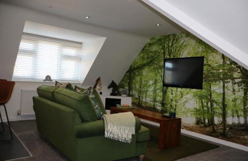 THE HIDEAWAY - LUXURY SELF CATERING COASTAL APARTMENT with PRIVATE ENTRANCE & KEY BOX ENTRY JUST A FEW MINUTES WALK TO THE BEACH, SOLENT WAY WALK, SHOPS and many EATERIES & BARS - FREE OFF ROAD PARKING,FULL KITCHEN, LOUNGE,BEDROOM , BATHROOM & WI-FI - Foto 32