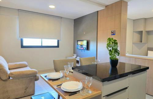 Flat novo e moderno, 4 pessoas ao lado do Paraguai - Foto 39