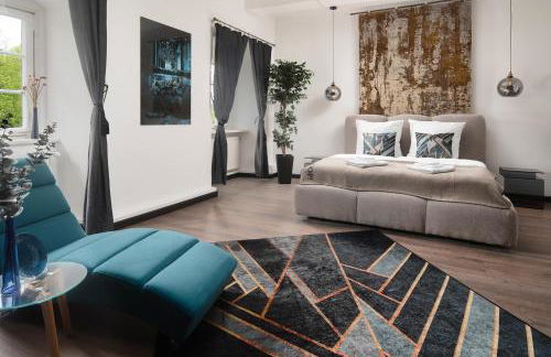 Luxus wohnen im Schloss Corvey für 1-6 Gäste im UNESCO Weltkulturerbe Höxter Weserbergland free W-Lan Parken Netflix für Familien Paare und Geschäftsreisende inkl Handtücher Seife Nintendo Switch uvm - Foto 5