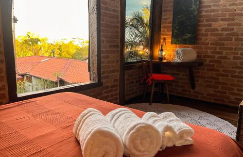 Casa de Hospedes Chalé Rustico com Banheira e Piscina Privativa a 1h de SP Espaço Totalmente Privativo - Foto 53