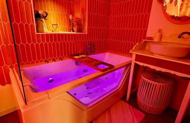 LOVE Room - Balnéo - Ciel Etoilé - Free Wifi - Netflix - Hyper Centre - Foto 16