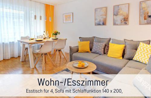 Stadtdomizil Ziegelfeld - Ruhig & Zentral, 65" TV, Südbalkon, vollausgestattete Küche, Altstadt fußläufig, Bahnhof 5-10 Min, Tiefgarage im Haus - Foto 18