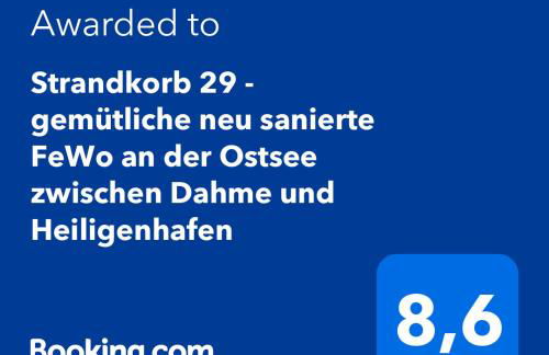 Strandkorb 29 - gemütliche neu sanierte FeWo an der Ostsee zwischen Dahme und Heiligenhafen - Foto 2