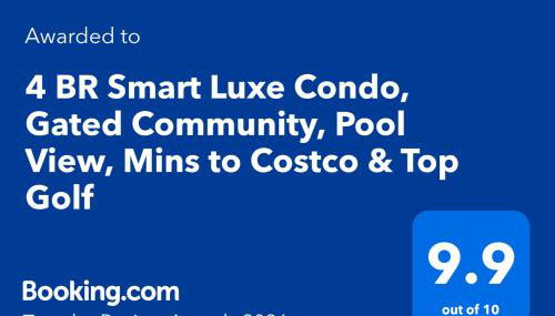 4 BR Smart Luxe Condo, Gated Community, Pool View, Mins to Costco & Top Golf - Foto 5