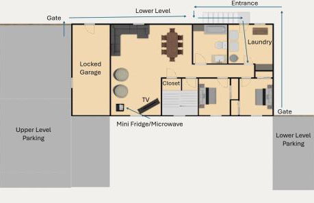 2 Bedroom, Washer-Dryer, Sleeps 6, lower, No Kitchen - Foto 10