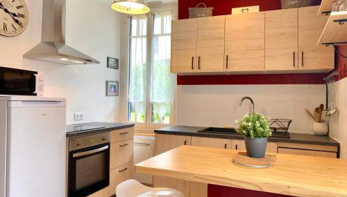 Charmant studio avec jardin, 2pers, centre-ville - Foto 5, stove, dishwasher