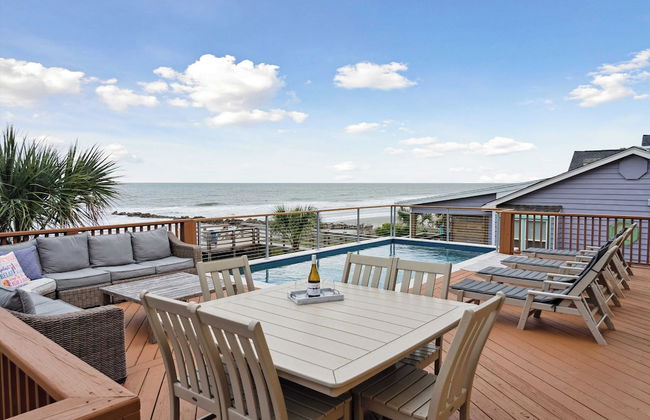Oceanfront w/ Pool, Panoramic Deck Views, 5bdr Folly Ocean Breeze by Avantstay - Foto 49