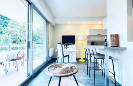 Voiron centre, grande terrasse, parking, calme - Foto 9