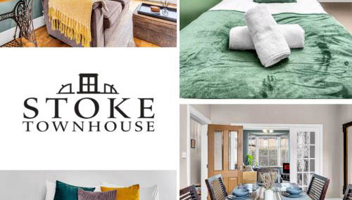 Spacious Stoke Townhouse 3BR Near Hospital & M6 with Parking - Foto 1