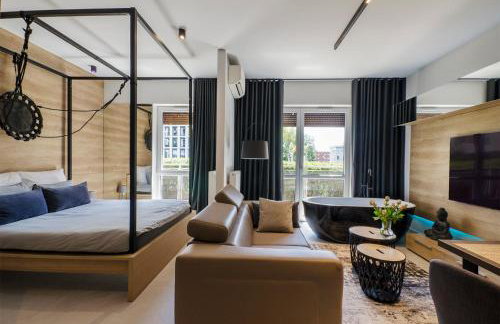 LupoApartments Premium z Klimatyzacją, Jacuzzi, Centrum, OFF Piotrkowska Klimatyzacja Parking w Cenie - Foto 9