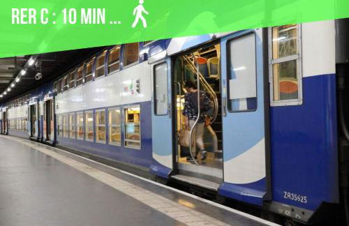 Le Parisii I Proche RER C & METRO 7 I 2-3 peoples - Foto 20