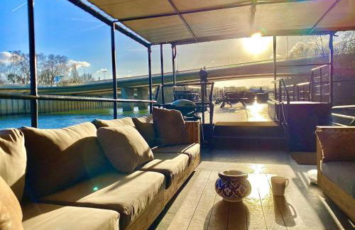 Grande péniche 4 ch - 10 pers -Paris - Ile de Puteaux- terrasses - Foto 33