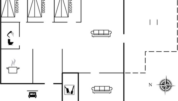 "Velika" - 25m to the fjord - Foto 2, Floorplan