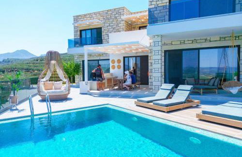 Paleokastro Villas with Private Heated Pool, Top Views - Next To Center - Top WiFi - Foto 17