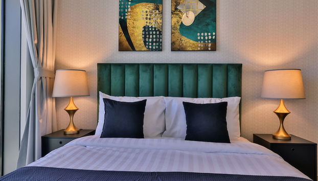 One Bedroom Near Dubai Wheel & JBR by Belvilla - Foto 3, Quarto