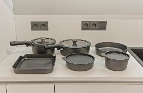 1-2 Personen - Parkplatz - Fahrradgarage - Zentrum - Küche - Balkon - Klima - Foto 15