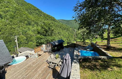 Chalet Le René-Sens - 5 pers - Grande terrasse - bain nordique SPA - Piscine - Foto 37