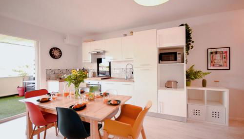 Lumimizan- Spacieux, grand balcon, wifi, lac et plage - Foto 5, stove, pet friendly