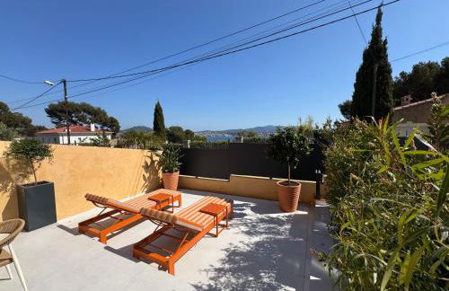 A 5 min à pied de la plage et 10 min du port, T2 vue mer avec vaste terrasse et parking privé - prestations haut de gamme - Foto 23