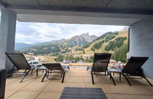Appartement la Foux d'Allos vue sur la montagne - Foto 18