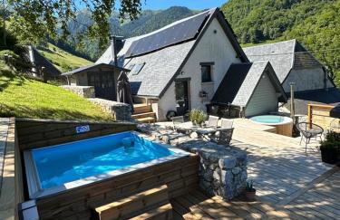 Le René-Sens, chalet 5p avec bain nordique, piscine et vue Pyrénées - Foto 7