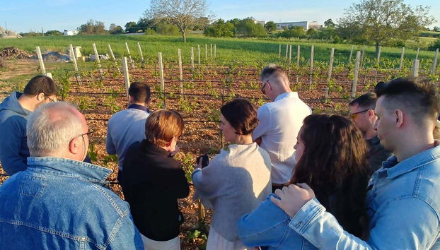 Atendiendo a las explicaciones del guía