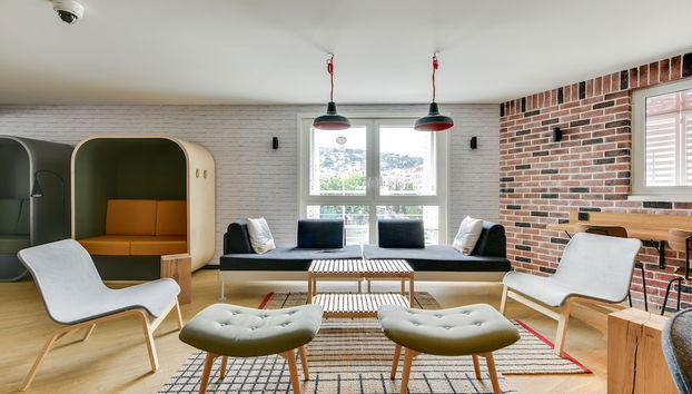 Zona de estar del vestíbulo