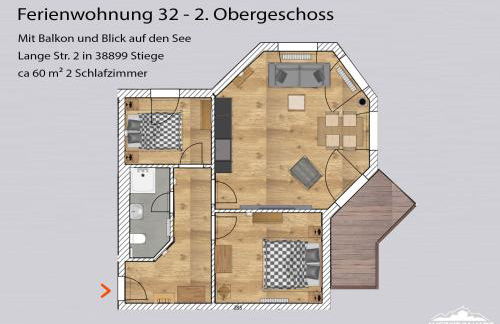 Auszeit-im-Harz Haus 5 Wohnung 32 - Foto 5