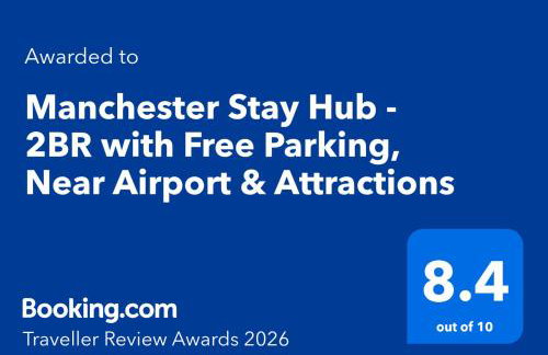 Manchester Stay Hub - 2BR with Free Parking, Near Airport & Attractions - Foto 9