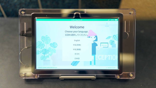 Mostrador de check-in y check-out