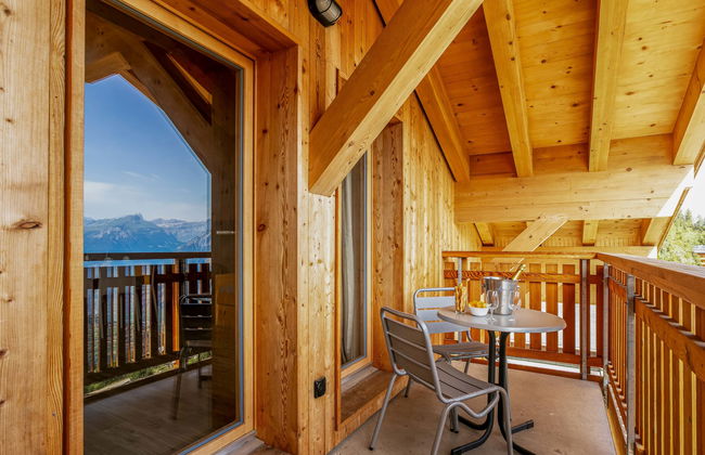 T-Resort La Tzoumaz 4p8 vue vallée - Foto 15