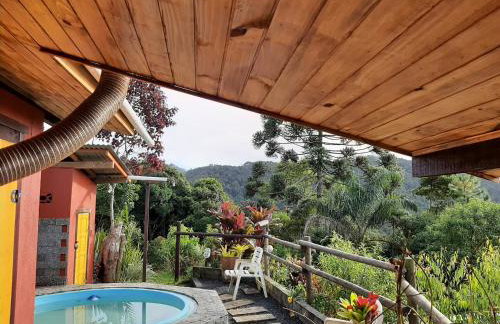 Chalé Pakere Bellavista - visão magnífica do vale e montanhas a mais de mil metros de altitude, wi-fi, sauna, piscina e água de nascente - locação do chalé sem prestação de serviços - Foto 50