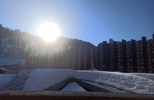 Studio transformé en 2 pièces avec cloison amovible sur La Plagne Bellecôte - Foto 14