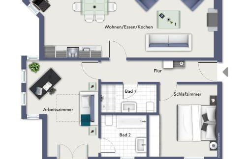 Villa Schwan Wohnung 03 - Foto 16