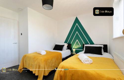 Quick Deals l 5 Bedroom l Sleeps 10 l Parking l Ideal for Groups l Oak Stays Short Lets & Serviced Accommodations - Foto 47
