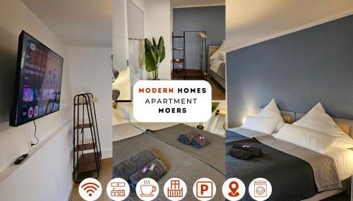 Modern Homes - Voll ausgestatte Wohnung - Balkon - Hotelbetten - 4K TV - WLAN - Foto 4, towels, wardrobe