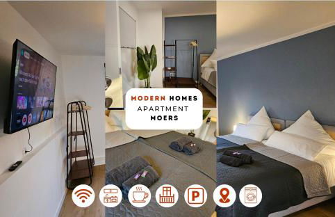 Modern Homes - Voll ausgestatte Wohnung - Balkon - Hotelbetten - 4K TV - WLAN - Foto 4