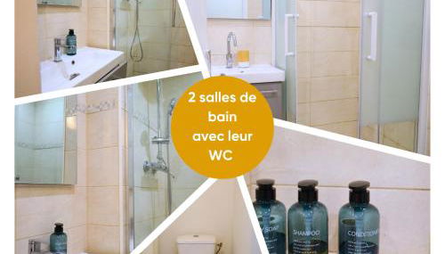 La Pause Franche - Familles et pros, parking, 2 sdb, 9 pers - Foto 3, towels, Shower