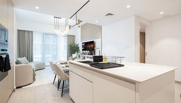 Aya- Stylish 1BR Stay NadAlSheba 34 - Foto 5, Habitación