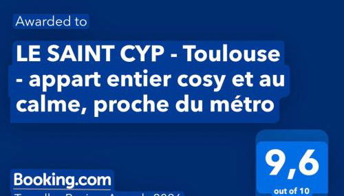 LE SAINT CYP - Toulouse - appart entier cosy et au calme, proche du métro - Foto 2