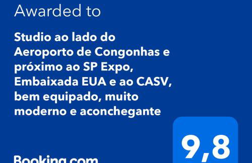 Studio Moderno com Piscina e Academia completa na Cobertura excelente espaço de Coworking Próximo ao Aeroporto de Congonhas e SP Expo - Foto 2