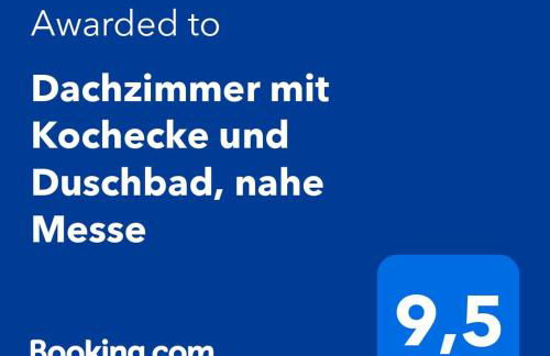 Dachzimmer mit Kochecke und Duschbad, nahe Messe - Foto 2