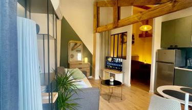 Logement neuf tout équipé, climatisé avec terrasse, barbecue, proche du bourg et des plages océanes, WIFI, linge et ménage compris - Foto 2