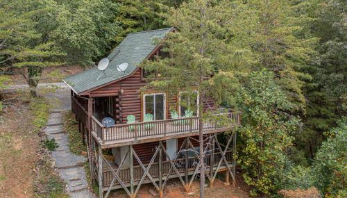 1 bedroom with a loft and hot tub cabin 45 minutes to Asheville - Foto 3